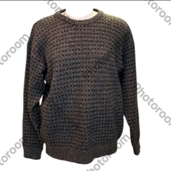 Vintage Woolrich Wool Green/Brown Geometric Sweater Crewneck Fisherman XL - Picture 11 of 11